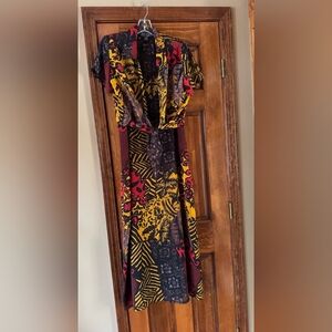 Multicolor Patterned Women's Dress